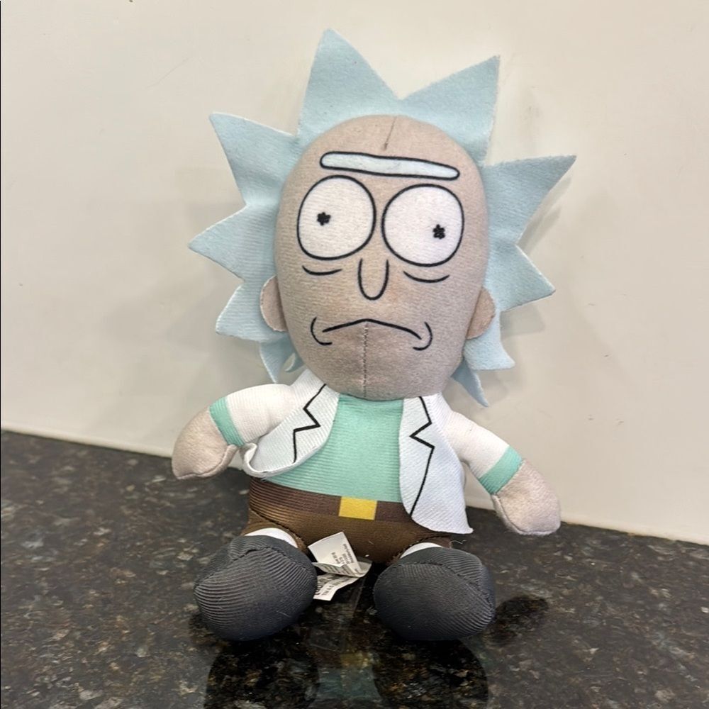 RICK & MORTY ADULT SWIM TOY FACTORY ANGRY SAD RICK SCIENTIST PLUSH DOLL FIGURE
